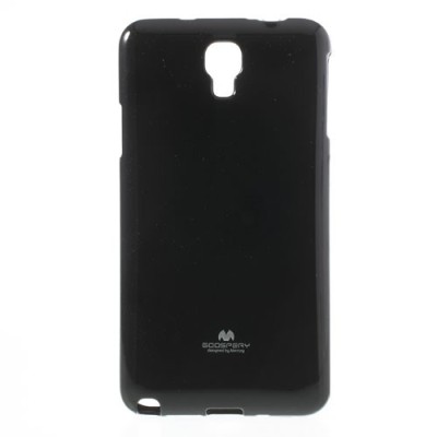Mercury juodas Samsung Galaxy Note 3 Neo TPU kieto silikono dėklas (nugarėlė) / Priedai.lt