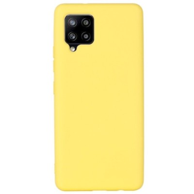 Samsung Galaxy A42 5G Shell kieto silikono TPU geltonas dėklas - nugarėlė | Priedai.lt