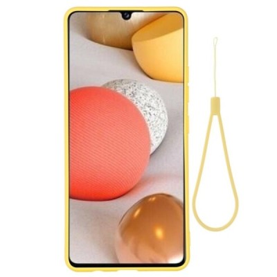 Samsung Galaxy A42 5G Shell kieto silikono TPU geltonas dėklas - nugarėlė | Priedai.lt