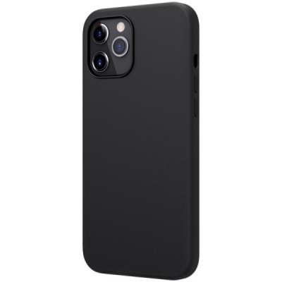 Apple iPhone 12 Pro Max "Nillkin" Flex Liquid Silicone juodas dėklas - nugarėlė | Priedai.lt