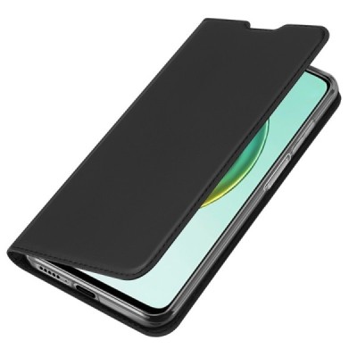 Dux Ducis Skin serijos Xiaomi Mi 10T (Mi 10T Pro) juodas odinis atverčiamas dėklas | Priedai.lt