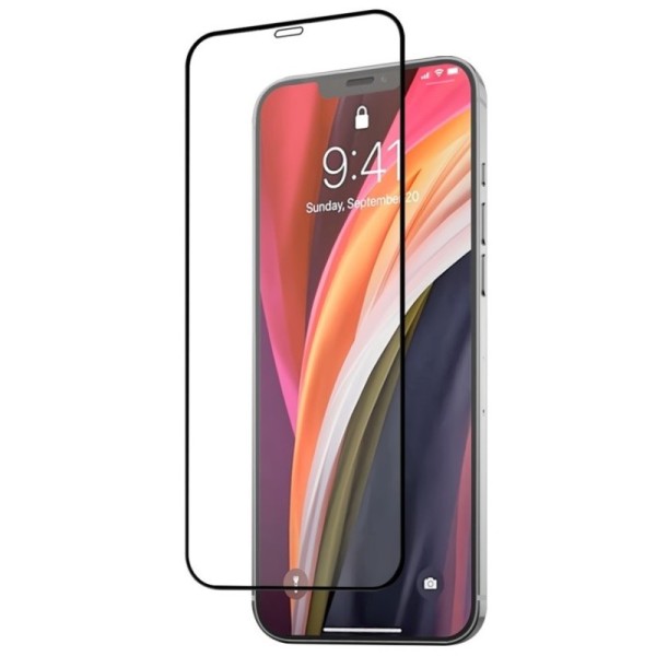 „Mocolo“ 3D Tempered Glass kaitsev ekraaniklaas 0.26 mm - must (iPhone 12 Mini)