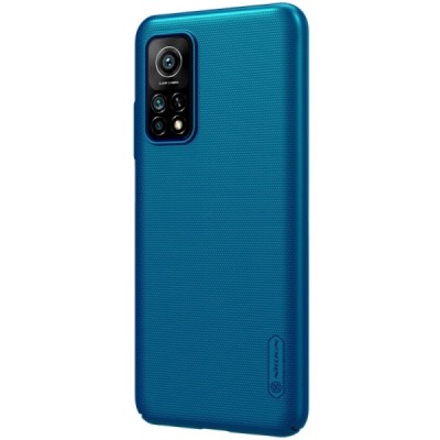 Xiaomi Mi 10T (Mi 10T Pro) Nillkin Frosted Shield mėlynas plastikinis dėklas, nugarėlė | Priedai.lt