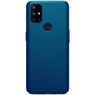 OnePlus Nord N10 5G Nillkin Frosted Shield mėlynas plastikinis dėklas, nugarėlė | Priedai.lt