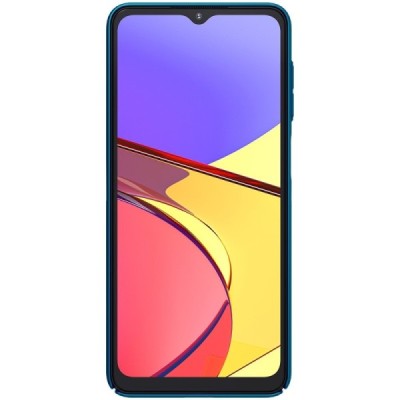 Samsung Galaxy A12 (A125F) Nillkin Frosted Shield mėlynas plastikinis dėklas, nugarėlė | Priedai.lt