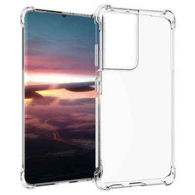 Samsung Galaxy S21 Ultra (G998B) kieto silikono TPU skaidrus dėklas - nugarėlė | Priedai.lt
