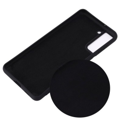 Samsung Galaxy S21+ (G996B) Shell kieto silikono TPU juodas dėklas - nugarėlė | Priedai.lt