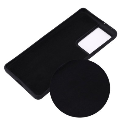 Samsung Galaxy S21 Ultra (G998B) Shell kieto silikono TPU juodas dėklas - nugarėlė | Priedai.lt