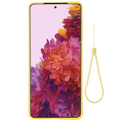 Samsung Galaxy S21 Ultra (G998B) Shell kieto silikono TPU geltonas dėklas - nugarėlė | Priedai.lt