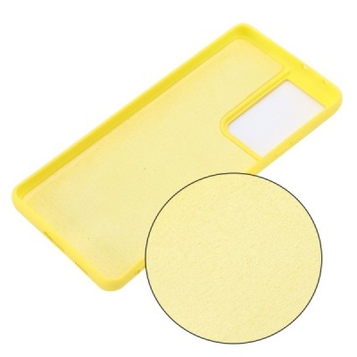 Samsung Galaxy S21 Ultra (G998B) Shell kieto silikono TPU geltonas dėklas - nugarėlė | Priedai.lt
