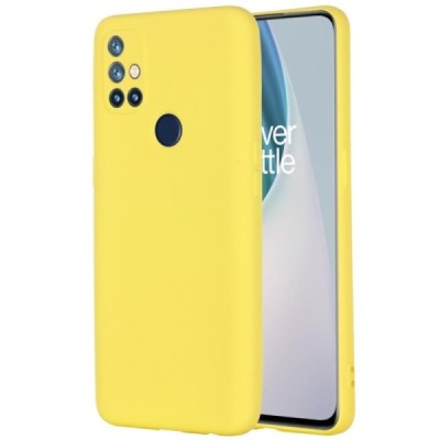 OnePlus Nord N10 5G Shell kieto silikono TPU geltonas dėklas - nugarėlė | Priedai.lt