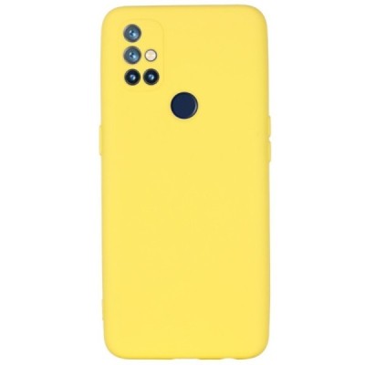 OnePlus Nord N10 5G Shell kieto silikono TPU geltonas dėklas - nugarėlė | Priedai.lt