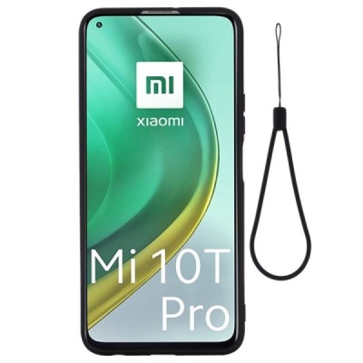 Xiaomi Mi 10T (Mi 10T Pro) Shell kieto silikono TPU juodas dėklas - nugarėlė | Priedai.lt