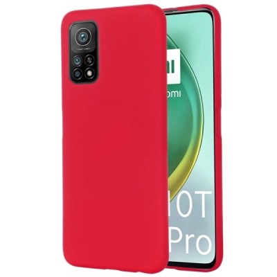 Xiaomi Mi 10T (Mi 10T Pro) Shell kieto silikono TPU raudonas dėklas - nugarėlė | Priedai.lt