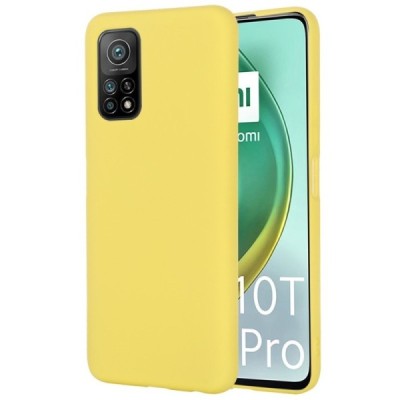 Xiaomi Mi 10T (Mi 10T Pro) Shell kieto silikono TPU geltonas dėklas - nugarėlė | Priedai.lt