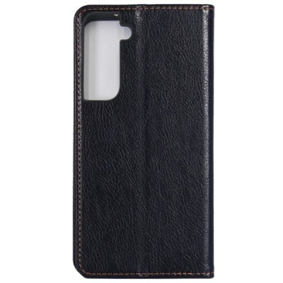 Solidus Samsung Galaxy S21+ (G996B) juodas odinis atverčiamas dėklas | Priedai.lt