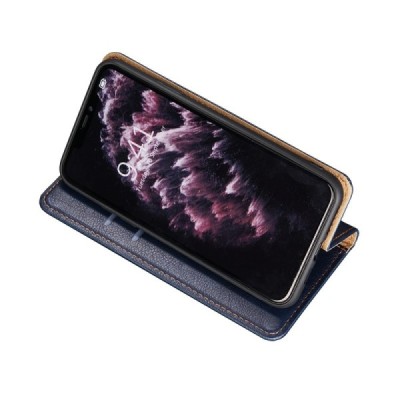 Solidus Samsung Galaxy S21+ (G996B) mėlynas odinis atverčiamas dėklas | Priedai.lt
