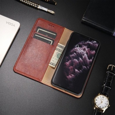 Solidus Samsung Galaxy S21+ (G996B) rudas odinis atverčiamas dėklas | Priedai.lt