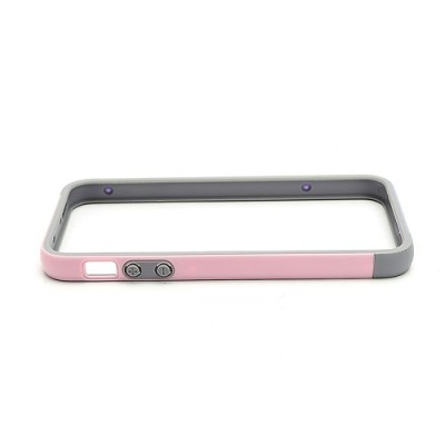 Violetinės, rožinės ir pilkos spalvų „Walnutt“ Trio kieto silikono (TPU) Apple iPhone SE (5, 5s) dėklas (rėmelis) - kraštų apvad