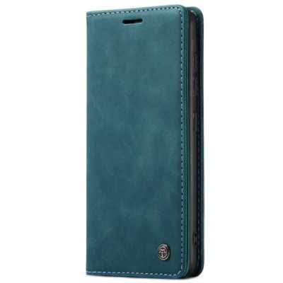 Samsung Galaxy S21+ (G996B) CaseMe Retro solidus atverčiamas žalias odinis dėklas - knygutė | Priedai.lt