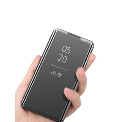 LG K61 plastikinis atverčiamas juodas dėklas | Priedai.lt