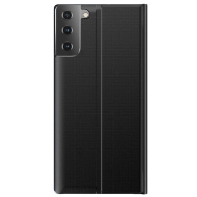 Samsung Galaxy S21 (G991B) View Line juodas atverčiamas dėklas - knygutė | Priedai.lt