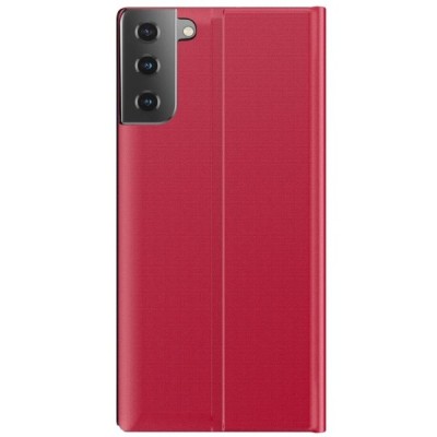 Samsung Galaxy S21+ (G996B) View Line raudonas atverčiamas dėklas - knygutė | Priedai.lt