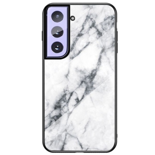 „Marble“ Kõva silikoon (TPU) kaaned - valge (Galaxy S21+)