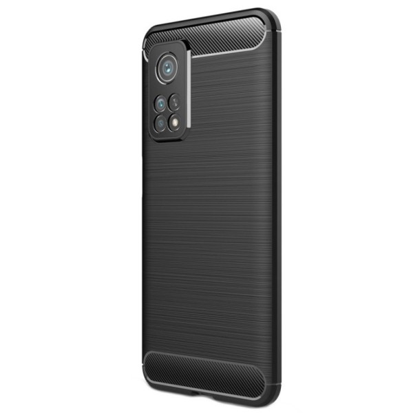 „Carbon“ Kõva silikoon (TPU) kaaned - must (Mi 10T / 10T Pro)