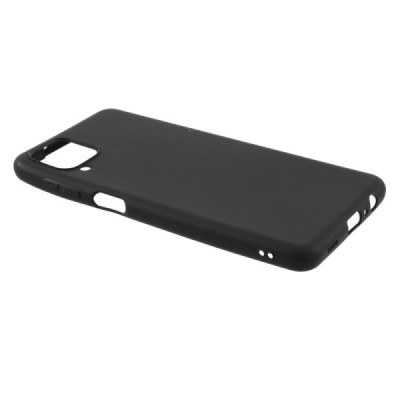 Samsung Galaxy A12 (A125F) kieto silikono TPU juodas dėklas - nugarėlė | Priedai.lt