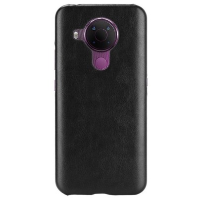 Soft Slim serijos Nokia 5.4 juodas odinis dėklas - nugarėlė | Priedai.lt