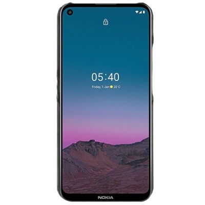 Soft Slim serijos Nokia 5.4 juodas odinis dėklas - nugarėlė | Priedai.lt