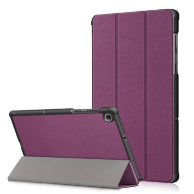 Lenovo Tab M10 10.1" HD Gen 2 (TB-X306F, X306X) atverčiamas violetinis odinis dėklas (sulankstomas) | Priedai.lt