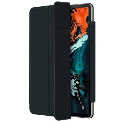 Apple iPad Pro 11 (2022 / 2021 / 2020 / 2018 / Air 4 2020) Leather Smart Cover juodas atverčiamas dėklas | Priedai.lt
