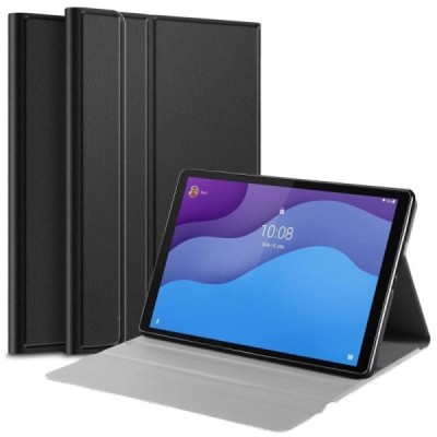 Lenovo Tab M10 10.1" HD Gen 2 (X306F, X306X) „Frame“ atverčiamas juodas odinis dėklas - knygutė (sulankstomas) | Priedai.lt