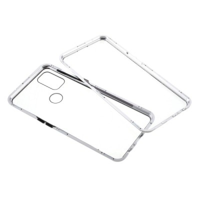 OnePlus Nord N10 5G Frame läbipaistev (läbipaistev) magnetiline topeltplastist korpus | Priedai.lt