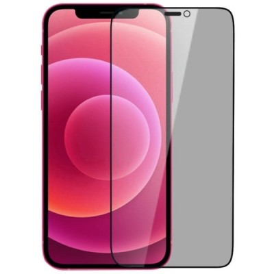Apple iPhone 12 Pro Max „Nillkin“ 9H Tempered Glass privatumo sustiprintos apsaugos juodas pilnai dengiantis apsauginis ekrano s