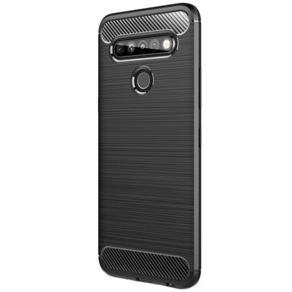 „Carbon“ Kõva silikoon (TPU) kaaned - must (K61)
