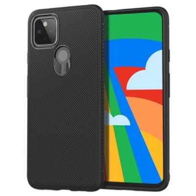 Google Pixel 5 kieto silikono TPU juodas dėklas - nugarėlė | Priedai.lt