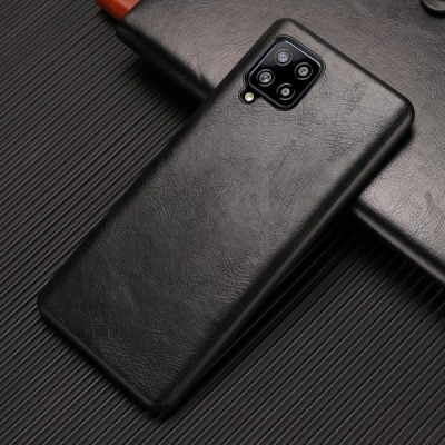 Soft Slim serijos Samsung Galaxy A42 5G juodas odinis dėklas - nugarėlė | Priedai.lt