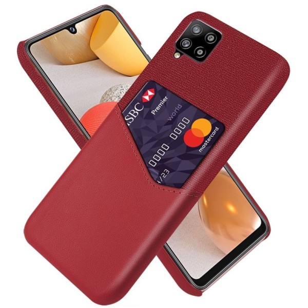 „KSQ“ Shell kaaned taskuga - punane (Galaxy A42 5G)