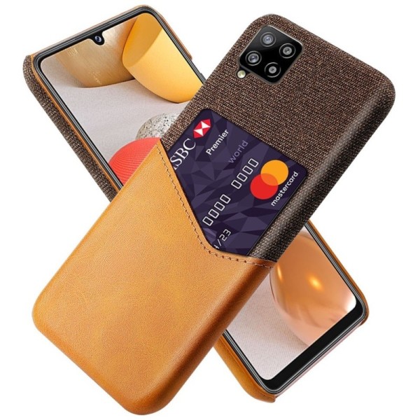„KSQ“ Shell kaaned taskuga - pruun (Galaxy A42 5G)