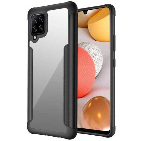 „FOCUS“ kaaned - läbipaistev / must (Galaxy A42 5G)
