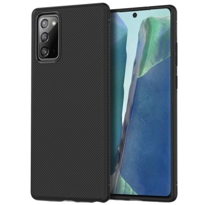 Samsung Galaxy Note 20 (N980F) kieto silikono TPU juodas dėklas - nugarėlė | Priedai.lt