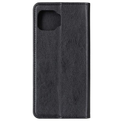 Motorola Moto G 5G Plus „Split“ juodas odinis atverčiamas dėklas - knygutė | Priedai.lt