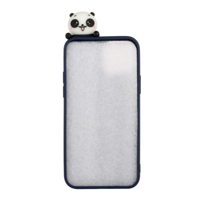 Apple iPhone 12 (12 Pro) „Squezy“ Panda kieto silikono TPU mėlynas dėklas - nugarėlė | Priedai.lt