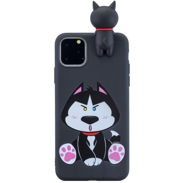 „Squezy“ Dog Kõva silikoon (TPU) kaaned - must (iPhone 11 Pro)