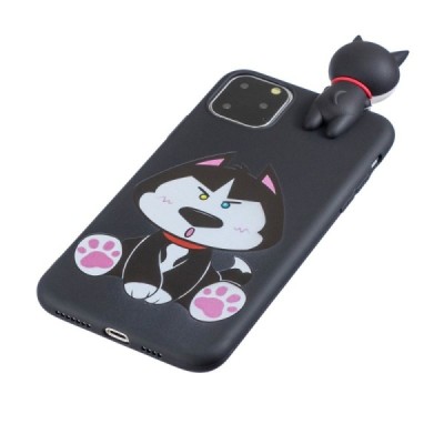 Apple iPhone 11 Pro „Squezy“ Dog kieto silikono TPU juodas dėklas - nugarėlė | Priedai.lt