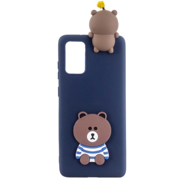 „Squezy“ Bear Kõva silikoon (TPU) kaaned - sinine (Galaxy A41)