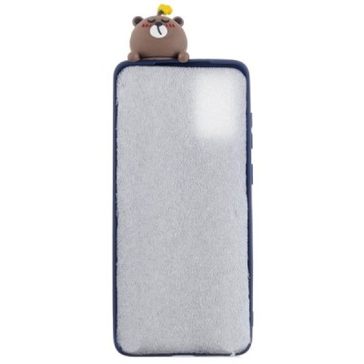Samsung Galaxy A41 (A415F) „Squezy“ Bear kieto silikono TPU mėlynas dėklas - nugarėlė | Priedai.lt